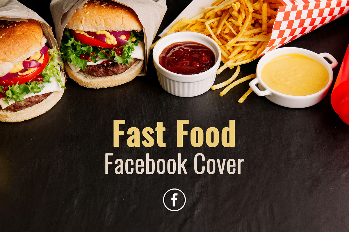 Fast Food Facebook Cover in Facebook Templates - product preview 8