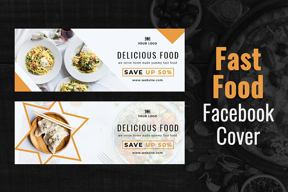 Fast Food Facebook Cover in Facebook Templates - product preview 7