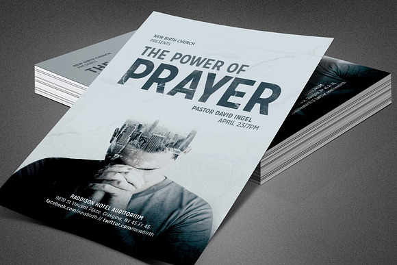 The Power of Prayer Church Flyer in Flyer Templates - product preview 5