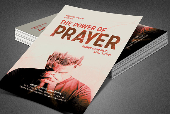 The Power of Prayer Church Flyer in Flyer Templates - product preview 7