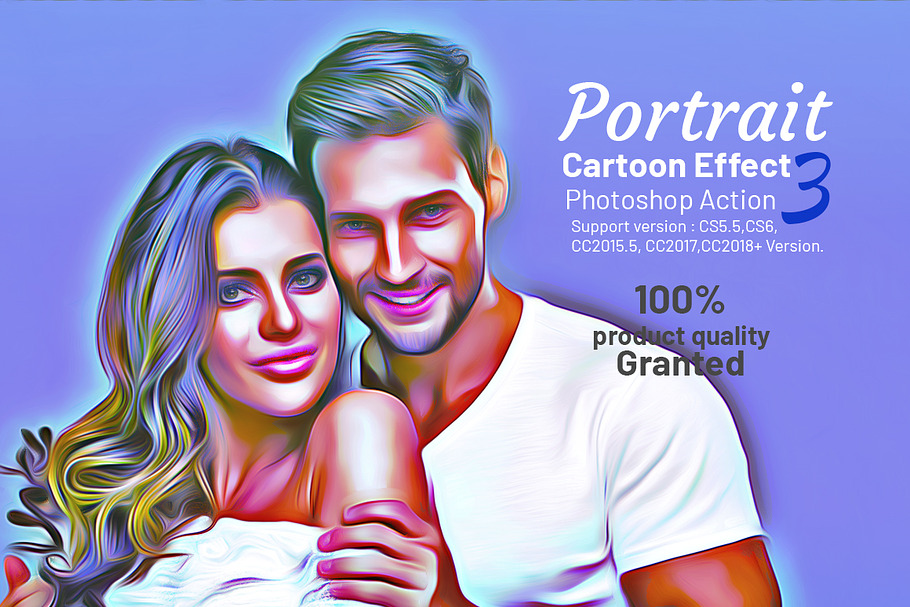 Portrait Cartoon Effect Action in Add-Ons - product preview 8