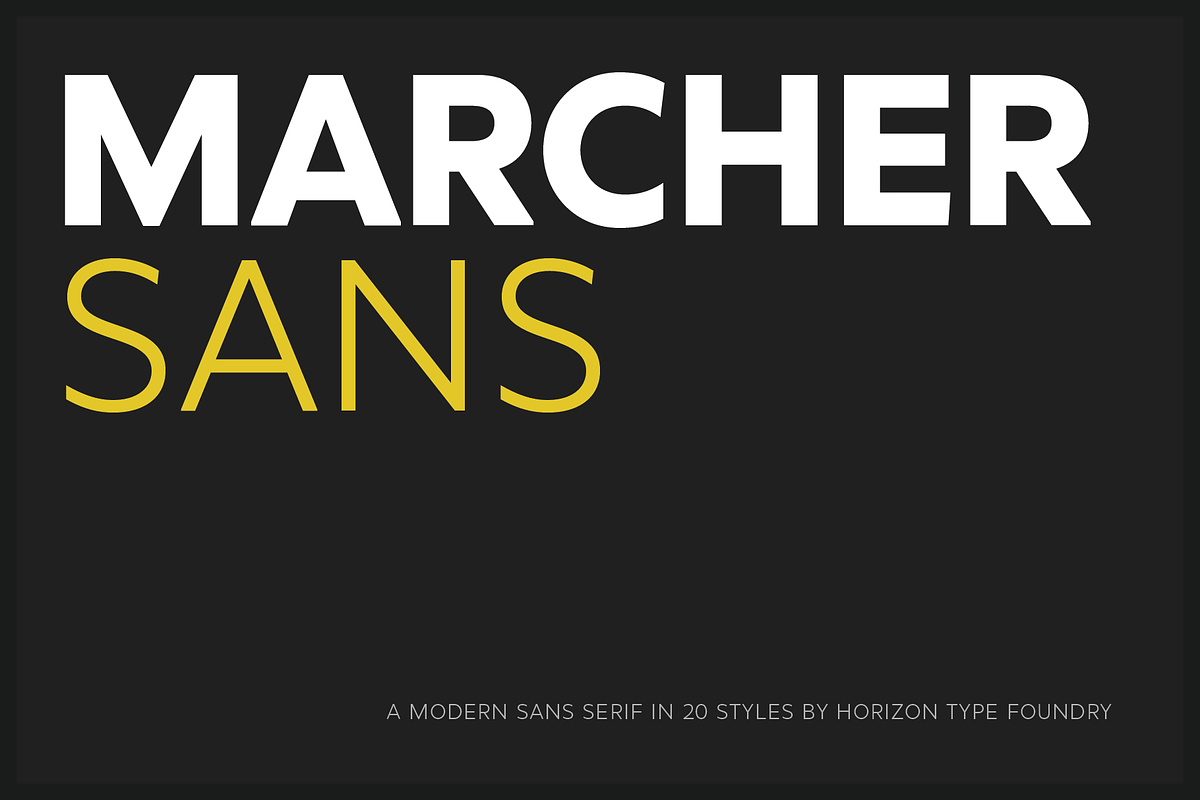 Marcher Sans 84% Off in Sans-Serif Fonts - product preview 8