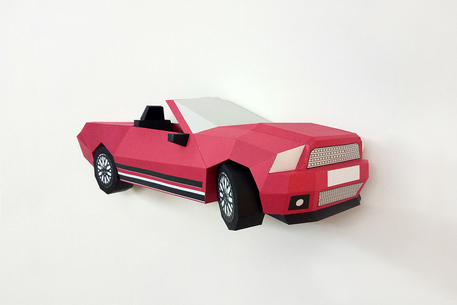 DIY Wall mount Car - 3d papercraft