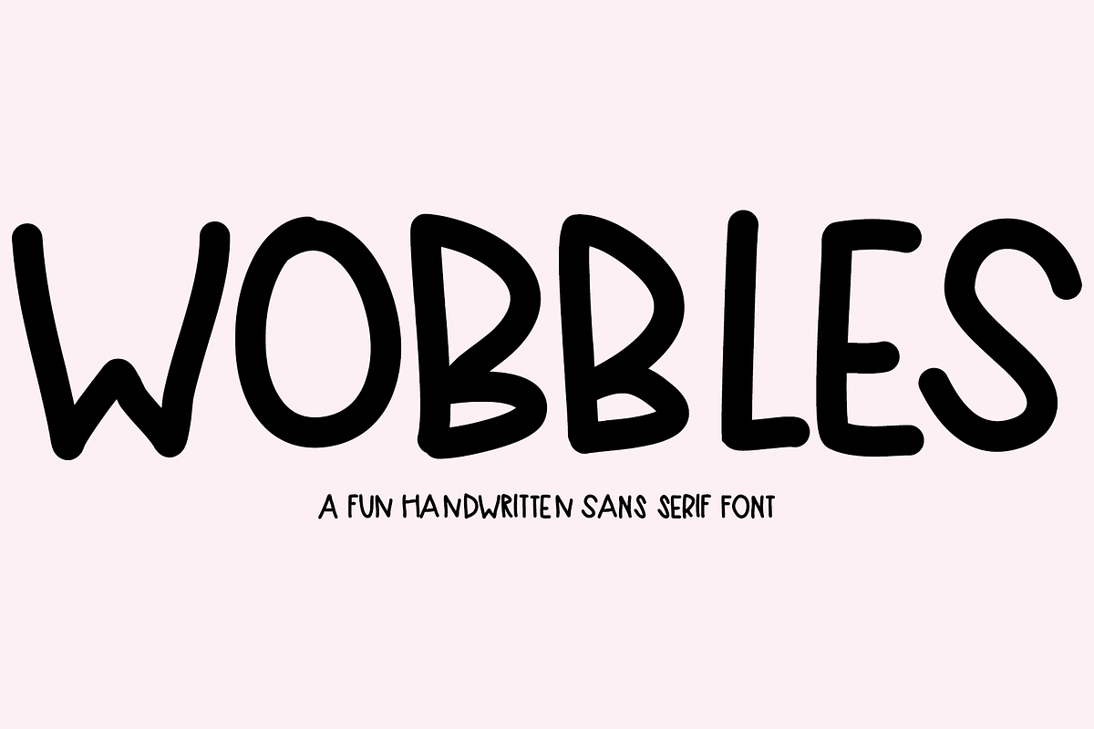 Wobbles: A Handwritten Sans Serif in Sans-Serif Fonts - product preview 8
