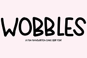 Wobbles: A Handwritten Sans Serif