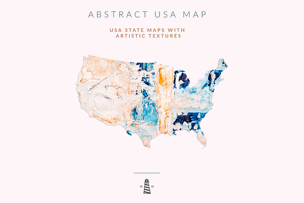 USA State Maps, 50 States Shapes