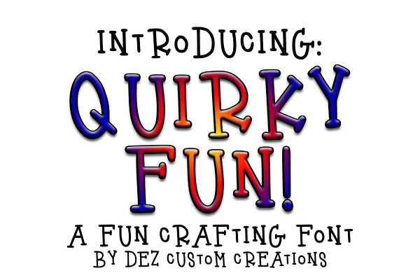 Quirky Fun - A Fun Hand LetteredFont