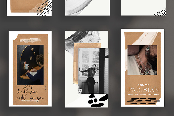 Paper Paint Instagram + Template in Instagram Templates - product preview 3