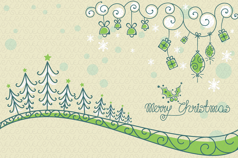 Christmas Celebration Vector in Illustrations - product preview 8