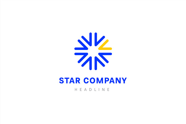 Star company logo template.