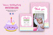 Birthday Party Invitation Card-V1060