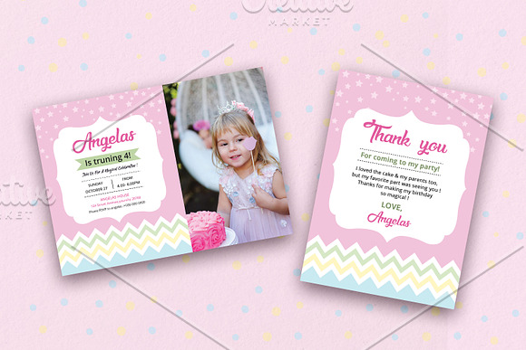 Birthday Party Invitation Card-V1060 in Invitation Templates - product preview 1