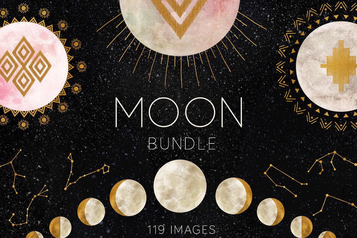 MOON BUNDLE in Illustrations - product preview 8