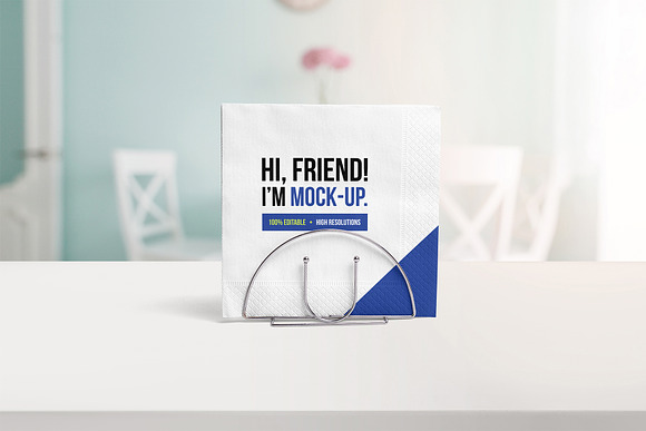 Big Paper Napkin PSD Mockups in Branding Mockups - product preview 6
