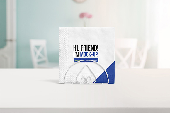 Big Paper Napkin PSD Mockups in Branding Mockups - product preview 7