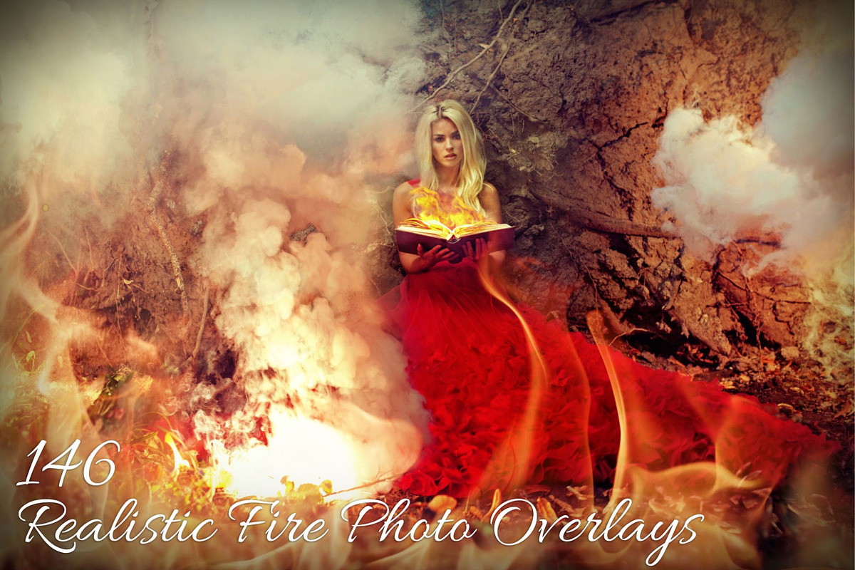 146 Realistic Fire Photo Overlays in Add-Ons - product preview 8