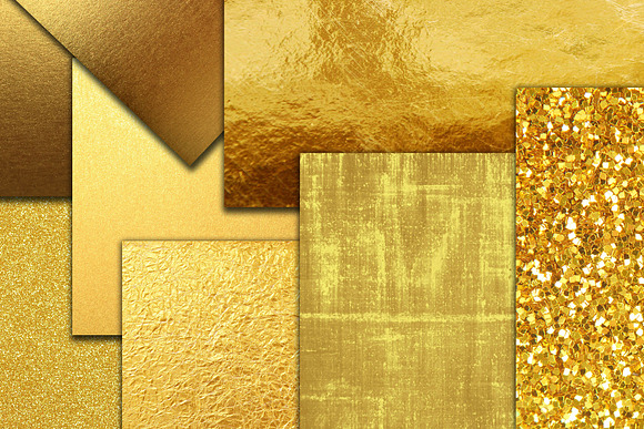 Gold Textures Gold Foil background in Textures - product preview 1