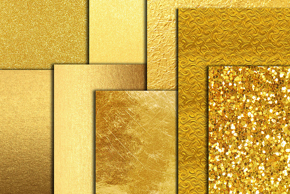 Gold Textures Gold Foil background in Textures - product preview 2
