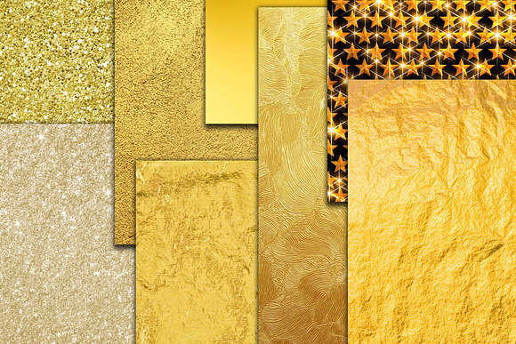 Gold Textures Gold Foil background in Textures - product preview 3