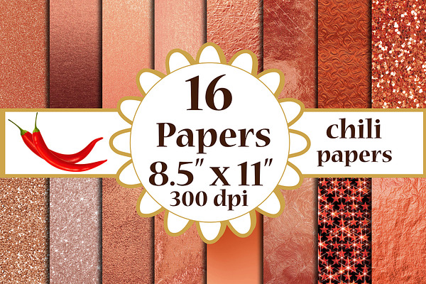 Rose Gold Foil Textures papers