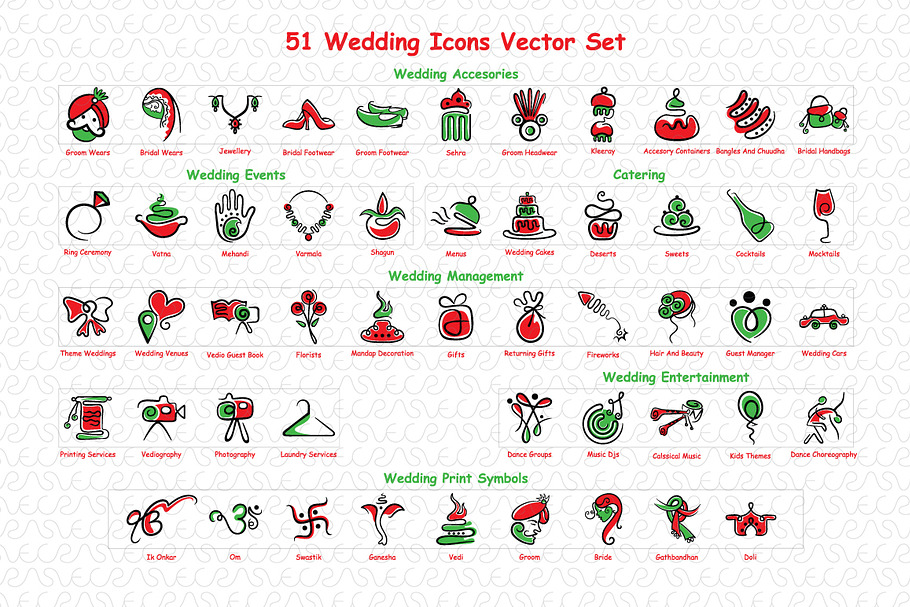 Wedding Graphics Vector Pack in Graphics - product preview 8