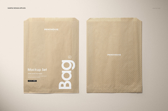 Sandwich Snack Paper Bag Mockup Set in Product Mockups - product preview 8