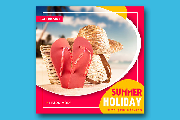 Summer Instagram Banner in Instagram Templates - product preview 2