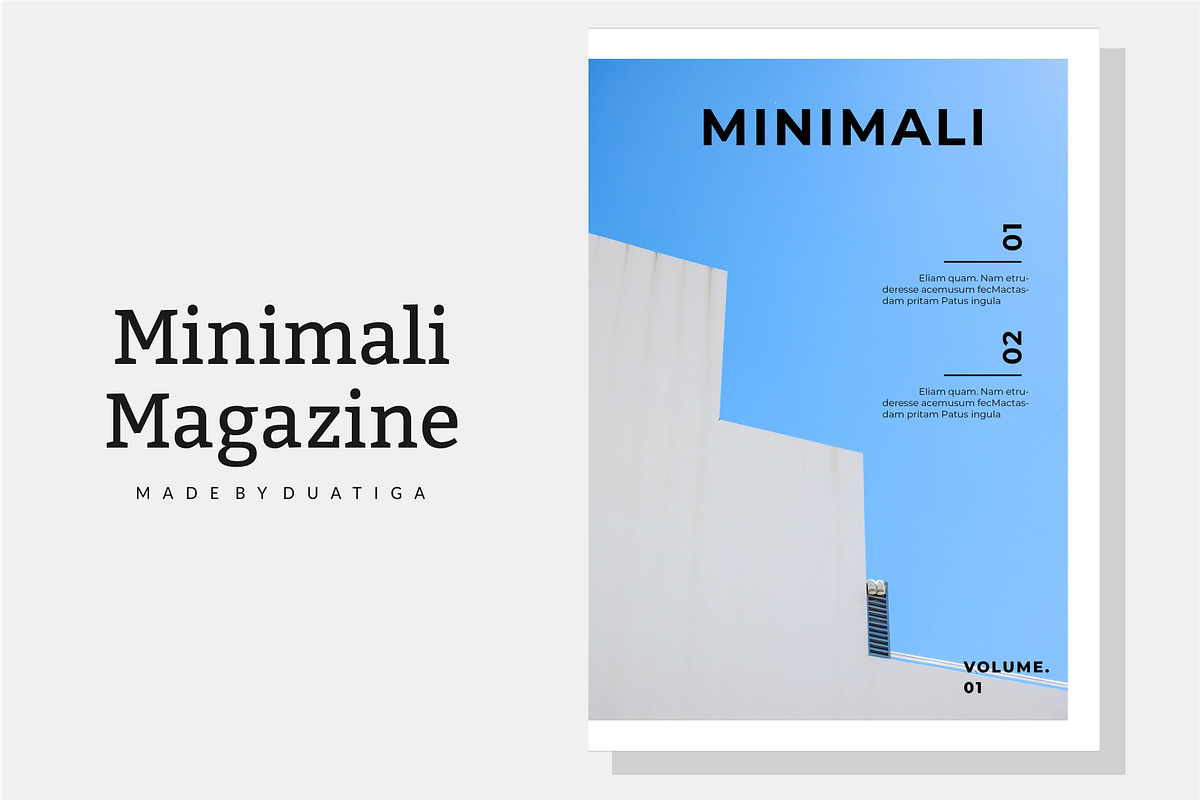 Minimali Magazine Template in Magazine Templates - product preview 8
