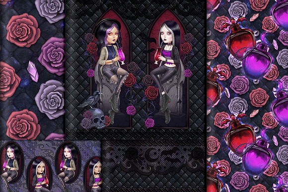 Vampires & Witches Bundle Graphics in Illustrations - product preview 5