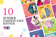 10 Summer Fashion Sale Banner