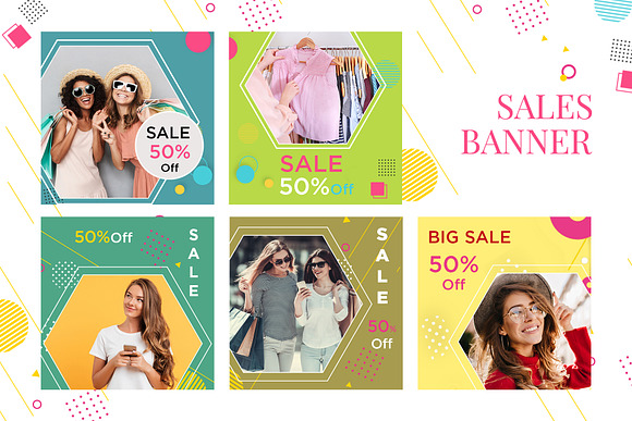 10 Summer Fashion Sale Banner in Facebook Templates - product preview 2