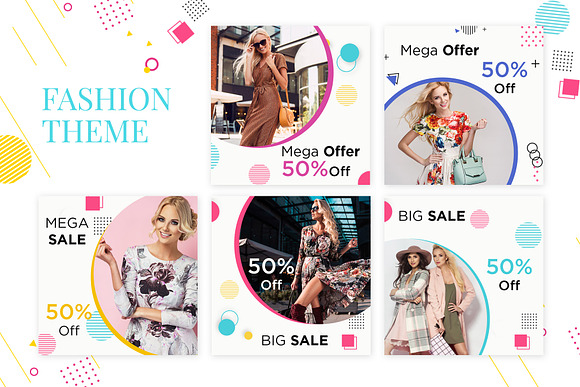 Summer Sale Instagram Banner Design in Facebook Templates - product preview 1
