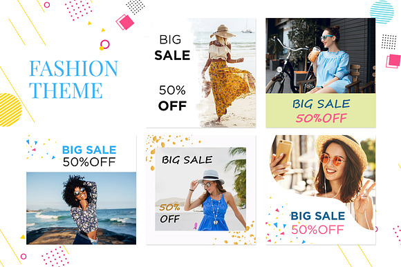 10 Summer Fashion Sale Banner in Facebook Templates - product preview 1