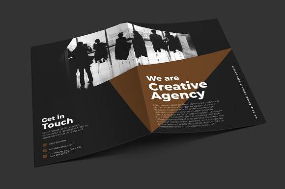 Bifold Brochure Design Template in Brochure Templates - product preview 2