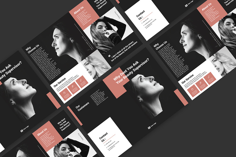 Bifold Brochure Design Template in Brochure Templates - product preview 8