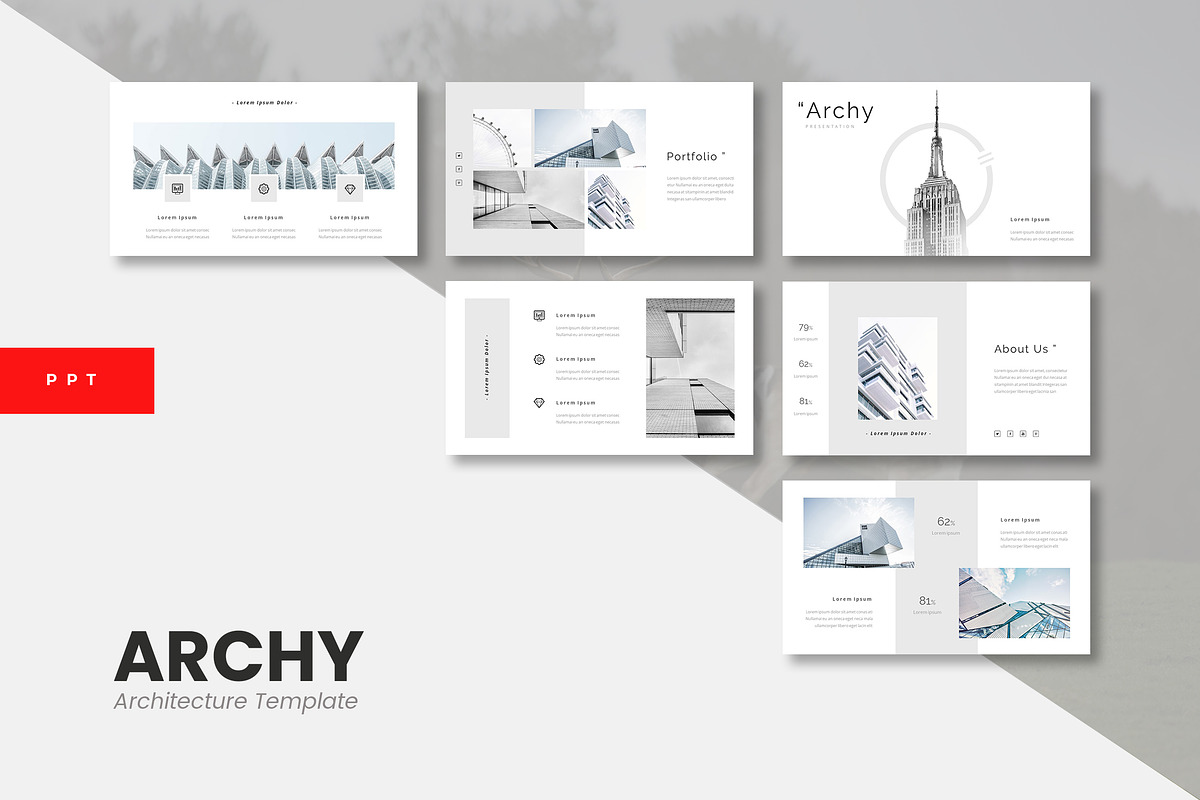 Archy - Architecture Powerpoint in Resume Templates - product preview 8