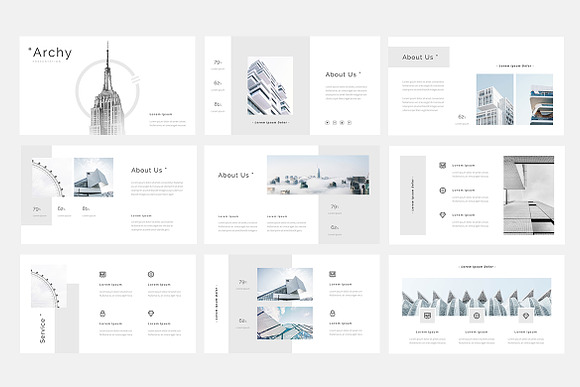 Archy - Architecture Powerpoint in Resume Templates - product preview 1