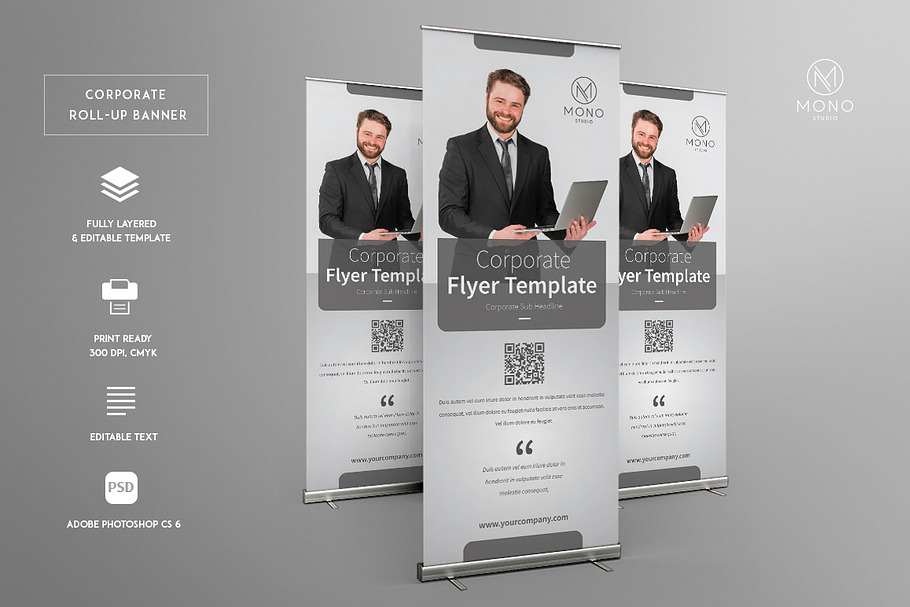 Corporate Roll Up Banner in Flyer Templates - product preview 8