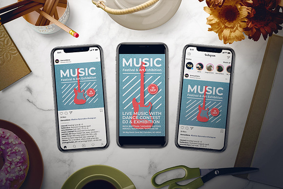 Vintage Music Flyer Set in Flyer Templates - product preview 1