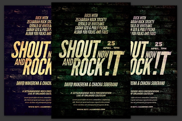 Shout and Rock Flyer