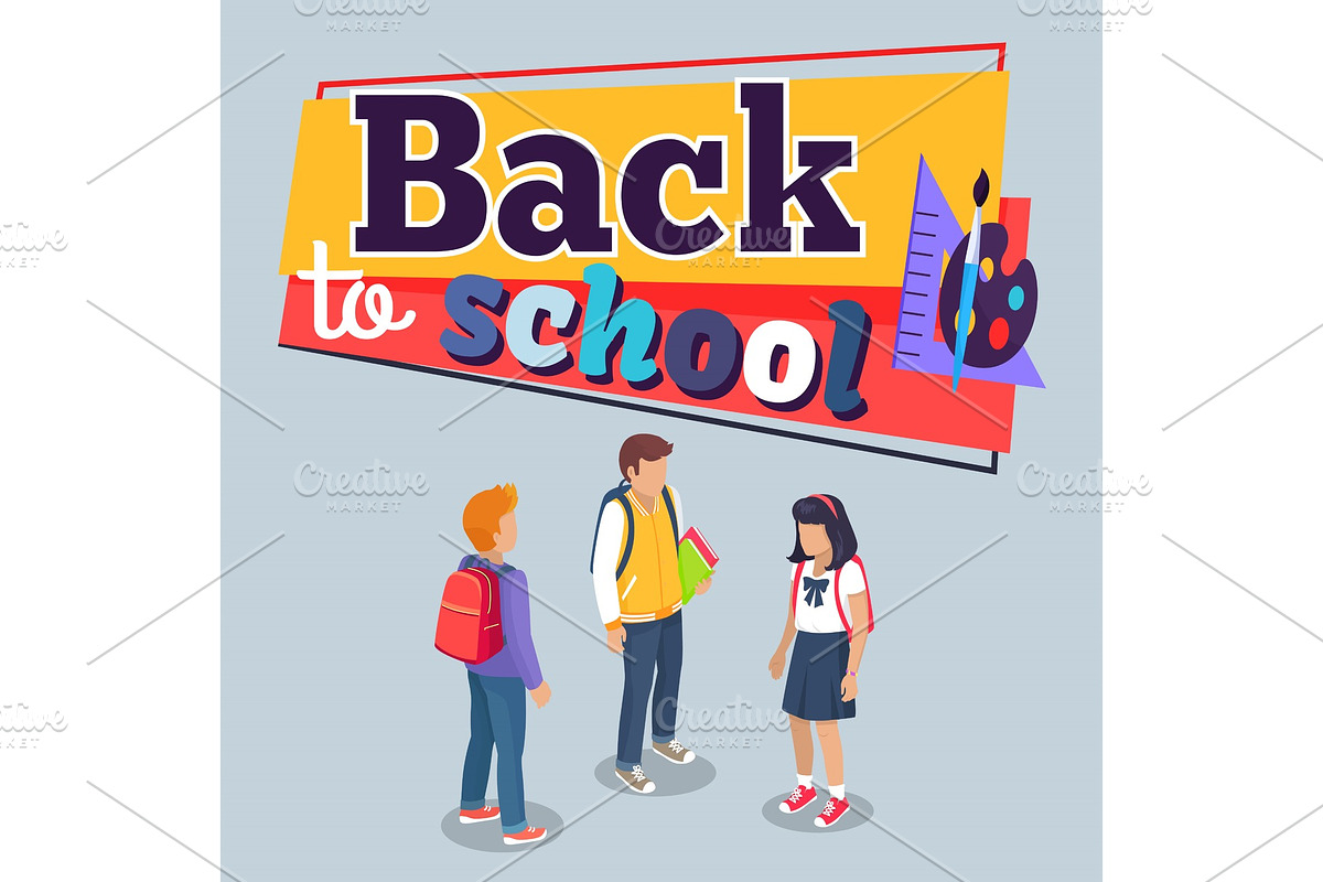 Back to School Poster with in Illustrations - product preview 8
