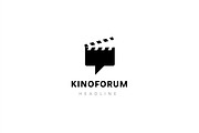 Cinema forum logo template.