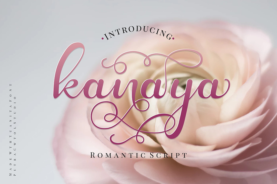 Kanaya - Romantic Font in Script Fonts - product preview 8