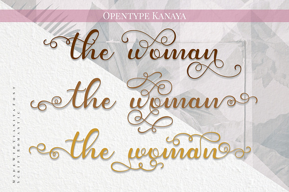 Kanaya - Romantic Font in Script Fonts - product preview 6