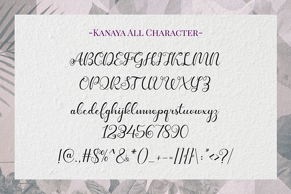 Kanaya - Romantic Font in Script Fonts - product preview 10