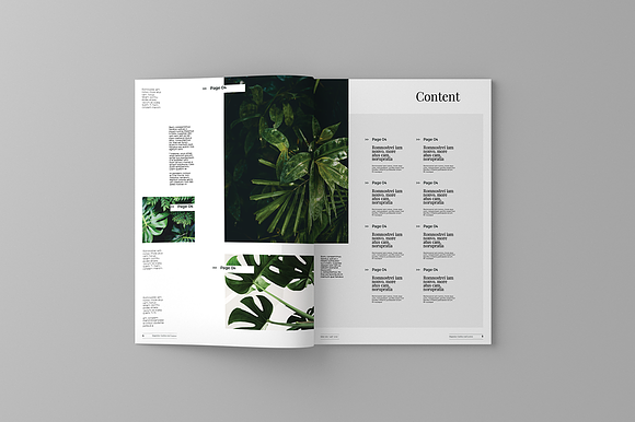 Garden And Leaves Magazine Template in Magazine Templates - product preview 2