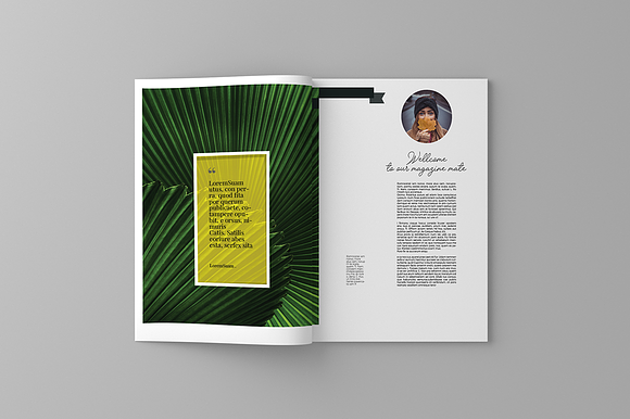 Garden And Leaves Magazine Template in Magazine Templates - product preview 3