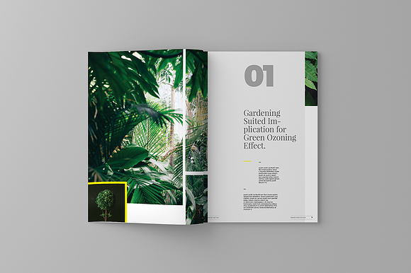 Garden And Leaves Magazine Template in Magazine Templates - product preview 6