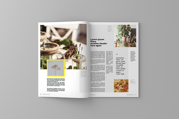 Garden And Leaves Magazine Template in Magazine Templates - product preview 7