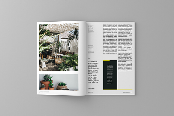 Garden And Leaves Magazine Template in Magazine Templates - product preview 9